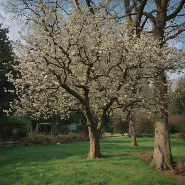 Two gardens side by side: one flourishing, the other wilted. Per stirpes represents a balanced distribution of wealth between branches, ensuring fairness and harmony.