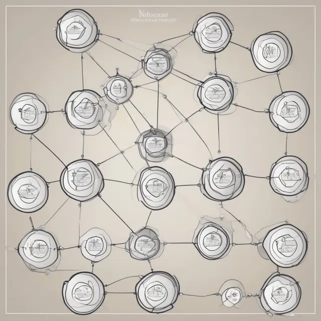 A vibrant, interconnected PERT chart illustrates the intricate web of dependencies within financial projects