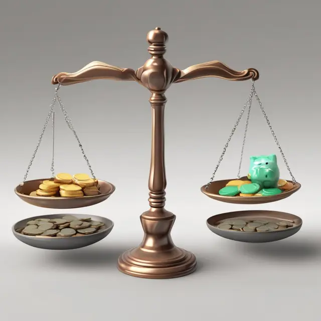Two balanced scales represent passive income at 75% and active business income at 25%, illustrating the PFIC Income Test.