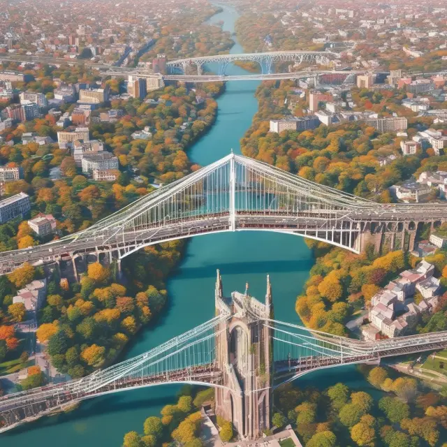 A sturdy bridge connecting disparate worlds, symbolizing philanthropy