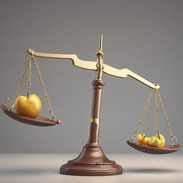 Scale balanced between debt reduction and increased liquidity signifies strong Piotroski score criteria.