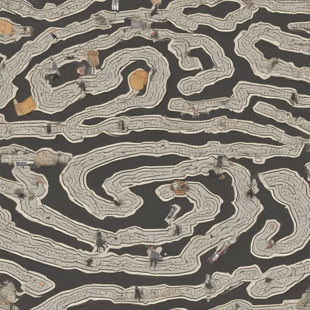 Trader exploring maze of currencies, using pips as waypoints for profit-maximizing trades
