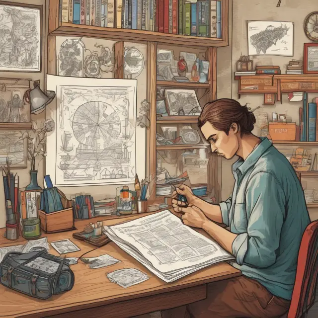 An artisan carefully constructs a captivating pitchbook using a blend of essential elements, thoughtful storytelling, and persuasive messaging
