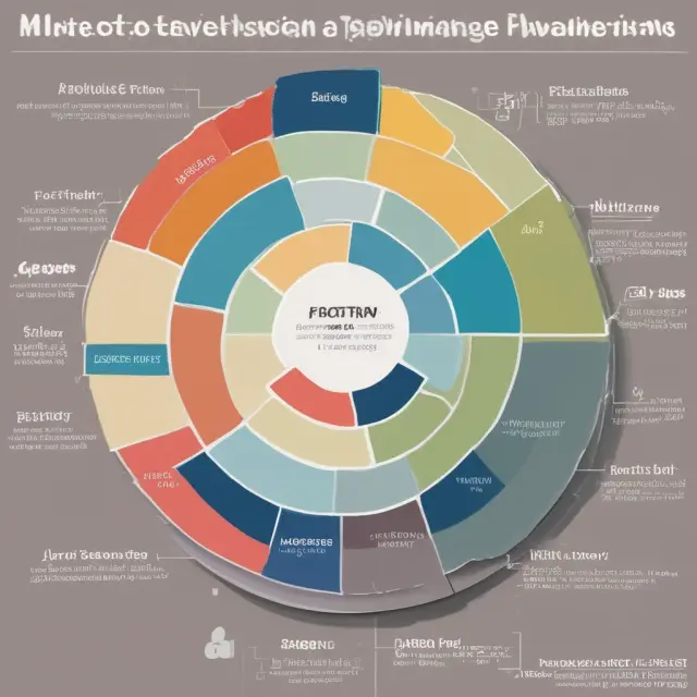 Pie chart displaying the distribution of mortgage payments, showing interest and principal portions