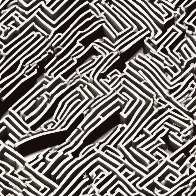 An intricate maze filled with pivot points representing potential pitfalls for traders