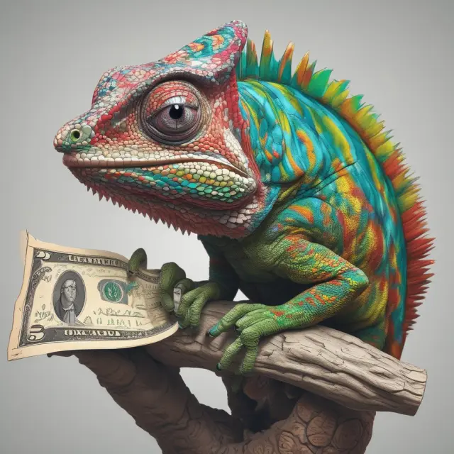 An exotic option changing colors, illustrating its ability to adopt diverse payout structures, contrasting plain vanilla options