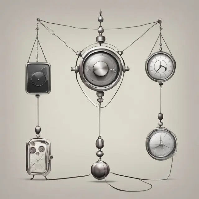 A pendulum illustrating the constant cycle of replacing outdated gadgets with newer ones