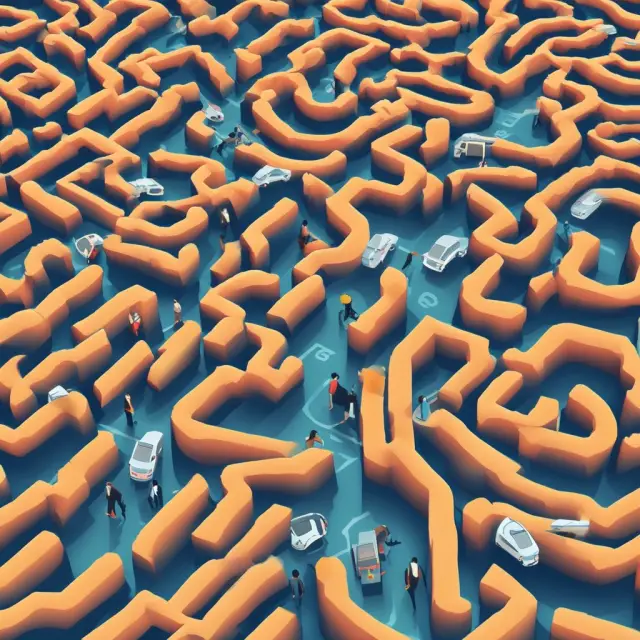 Consumers navigating a maze filled with evolving technology, fashion trends, and automobiles, striving to make informed decisions against planned obsolescence