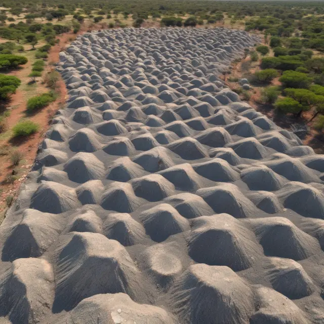 A South African mine extracting valuable platinum nuggets from beneath the Bushveld Complex, symbolizing the country