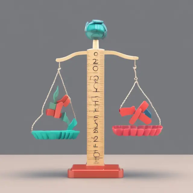 A scale balanced on a finger, symbolizing the impact of POP marketing on sales growth