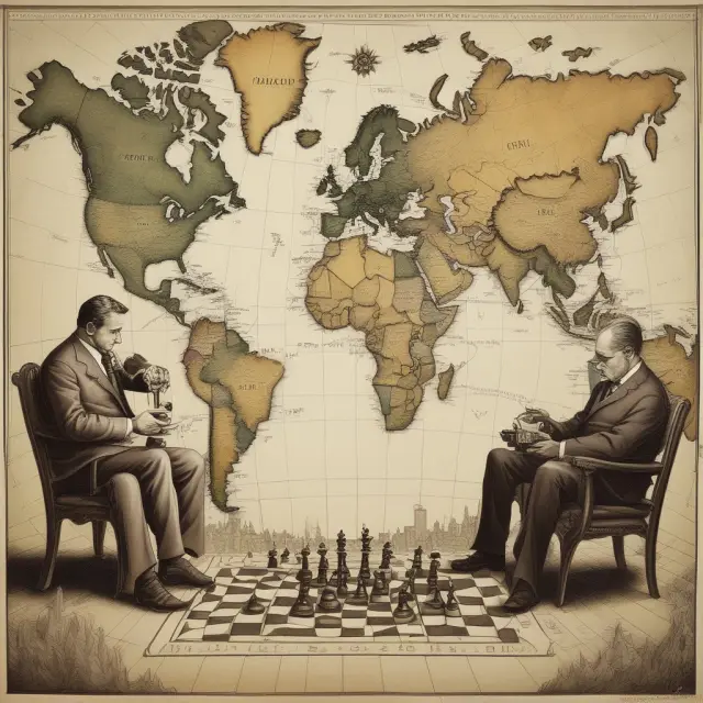 Wal-Mart as the powerful king navigating global political risks through strategic planning and operational flexibility on a world map