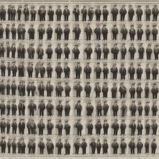 A mosaic with three distinct pieces representing demographic, geographical, and statistical populations in finance