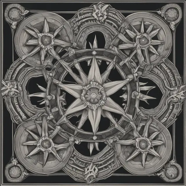 A star made of four diamonds representing factor conditions, demand conditions, firm strategy, and related supporting industries in the Porter Diamond Model.
