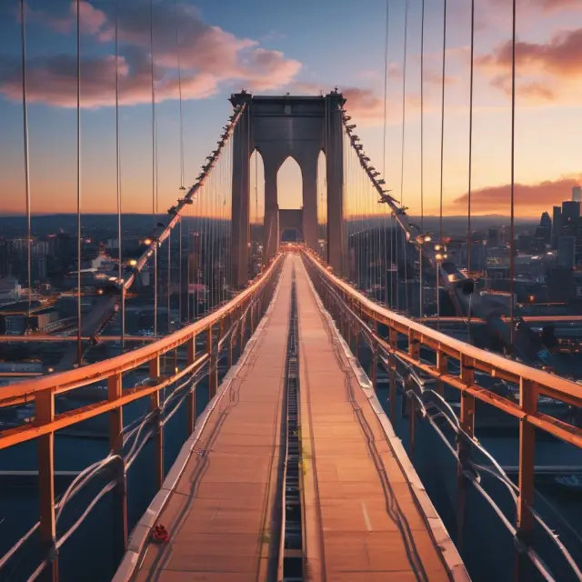 A bridge with suppliers as keystones, representing their influence on company strategy and profitability