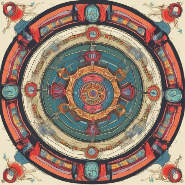A colorful kaleidoscope depicting the five forces interacting with various industries