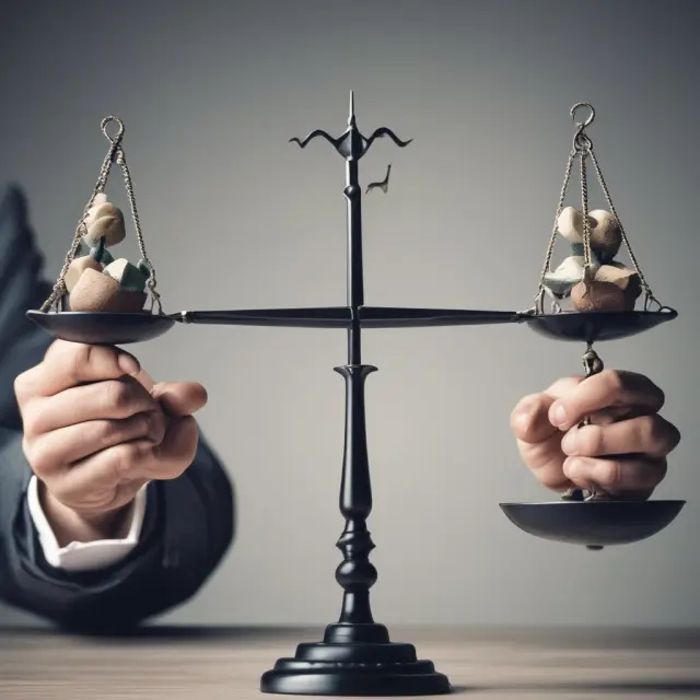 Expert investor managing a balanced portfolio with various assets like stocks, bonds, real estate, and derivatives