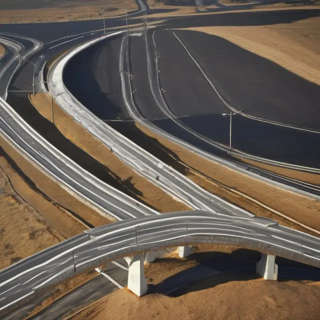 An ancient scale balances assets as they journey along a winding stock market road, emphasizing the importance of maintaining portfolio equilibrium through disciplined rebalancing.