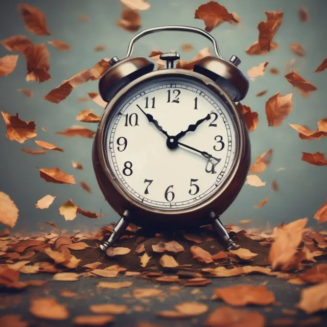 An image of a clock unwinding with mortgage-backed securities falling off as leaves to represent the concept of portfolio runoff.