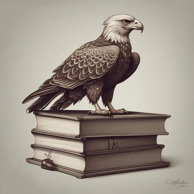 Eagle representing knowledge and low-turnover investment strategy