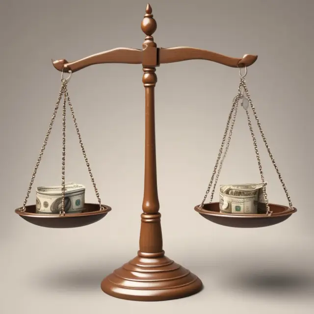 An image of a balance scale with a high-turnover fund on one pan and an index fund on the other, illustrating the decision between investing in funds based on turnover rates.