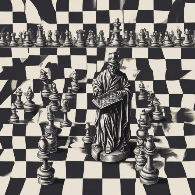 Patient position trader using chessboard, indicators as pawns for long-term trend identification and risk management