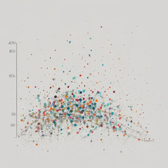 Image of a scatterplot showing an upward trend of data points, symbolizing a strong positive correlation