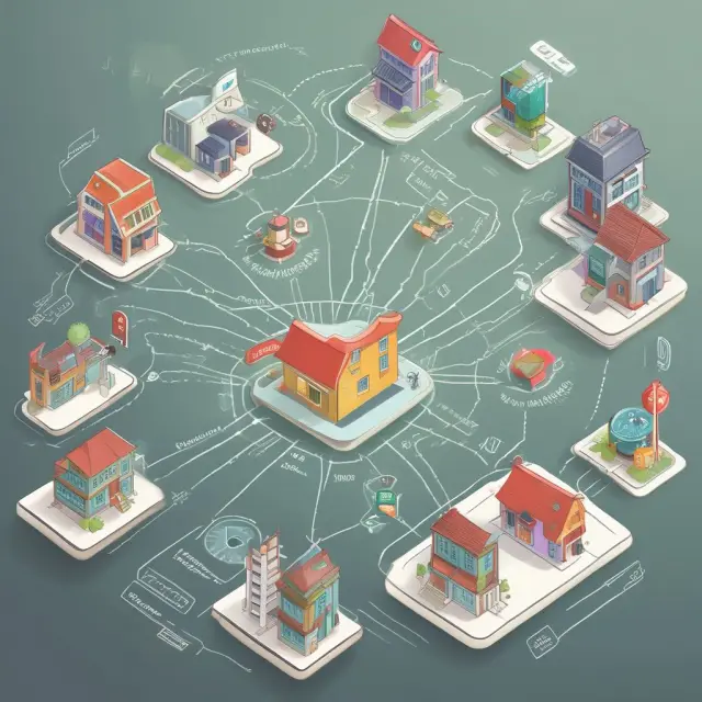 An intricate network of clearing houses and financial institutions facilitating bond transaction settlements