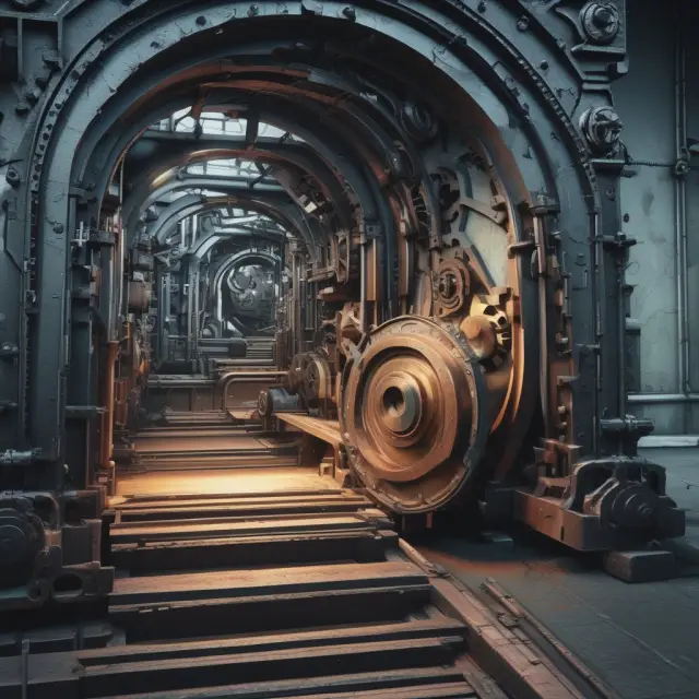 Gears turning in a financial system, symbolizing accurate post-trade processing