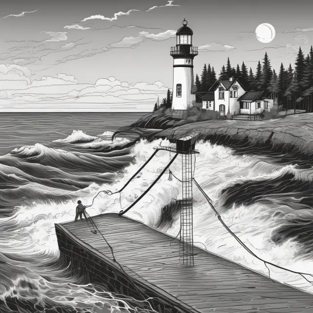 Lighthouse illustrating updated beliefs in finance using Bayes