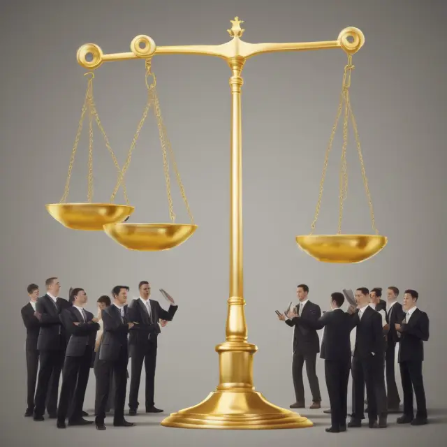 Golden scale with investors (company insiders, early investors, and major stakeholders) balancing their ownership through preemptive rights