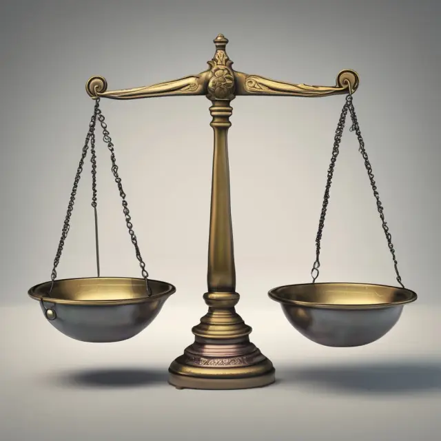 A balance scale represents the relationship between preemptive rights and dilution. Shares are weighed against new share offerings.