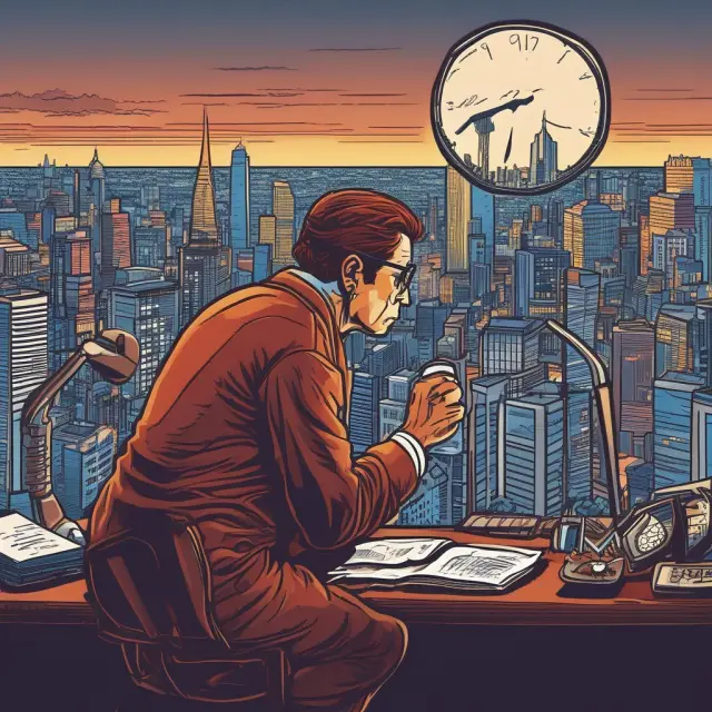 Investor examining pre-market data, symbolizing early reaction to news and informed trading