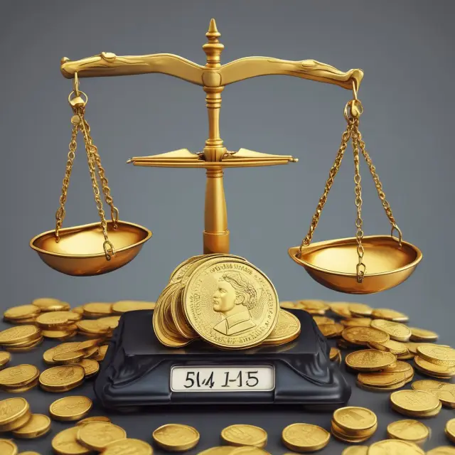 Gold coins representing price premium overlaying the face value of a bond on a scale