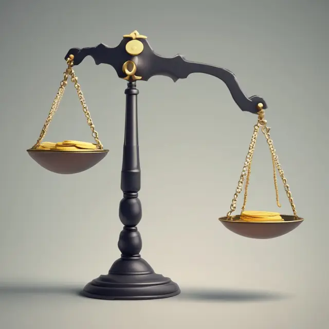 Scale comparing a gold coin (representing alternative investments) to a bond (symbolizing premium bonds), with effective yield determining their weights