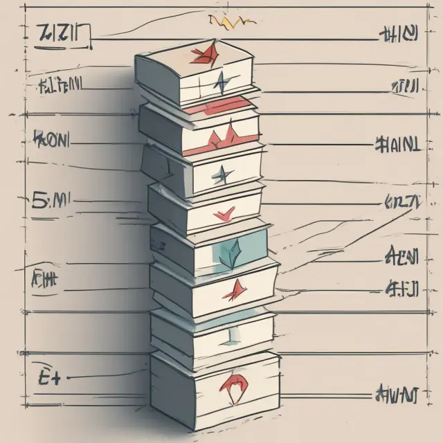A tower of prepaid rents being adjusted by arrows, signifying the process of allocating expenses over time