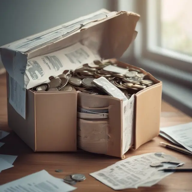 Prepaid expenses visualized as a time capsule: assets on the balance sheet until unlocked for income statement reporting.