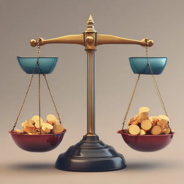 A set of scales with a mortgage loan document on one pan, representing prepayment penalties. The other pan holds alternative methods such as yield maintenance clauses and adjustable-rate mortgages.