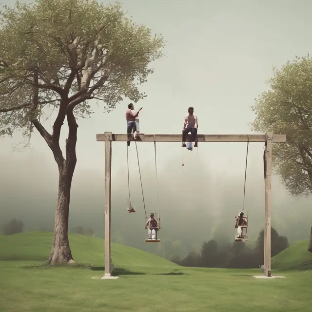 Visualizing prepayment risk: A seesaw with borrowers and investors illustrating the delicate balance
