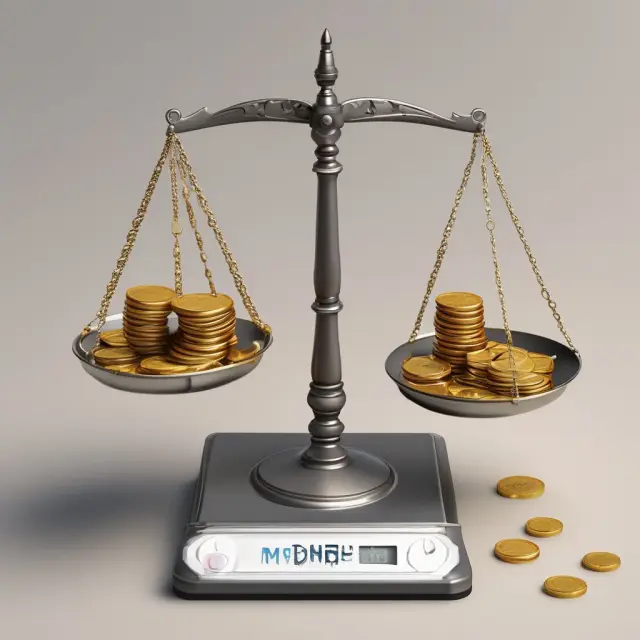 Image: A scale balancing coins from different industries versus pretax earnings, emphasizing fair comparison for business analysis.