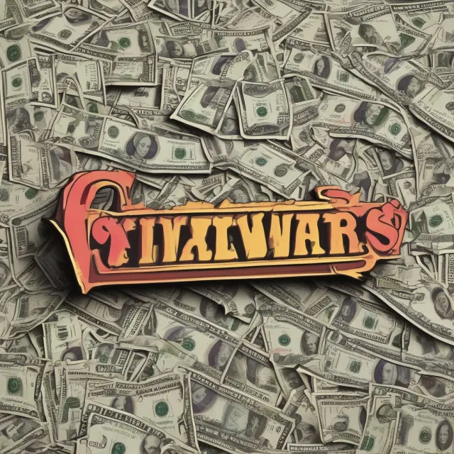 Price wars and price leadership illustrated as opposing market forces: a chaotic battlefield of cutthroat competition vs. a balanced reign by a dominant price leader