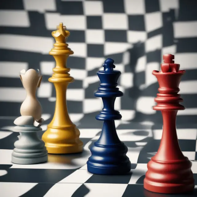 A metaphorical chessboard illustrates the fluid nature of price leadership dynamics due to technological advancements and market trends