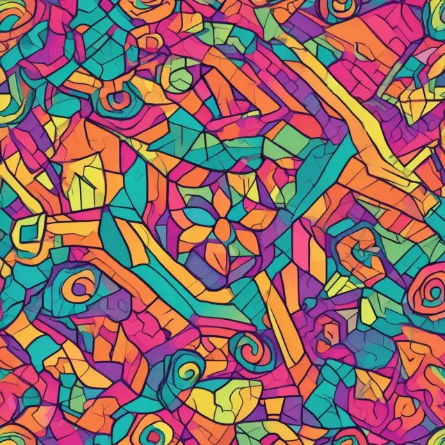 A kaleidoscope with consumers