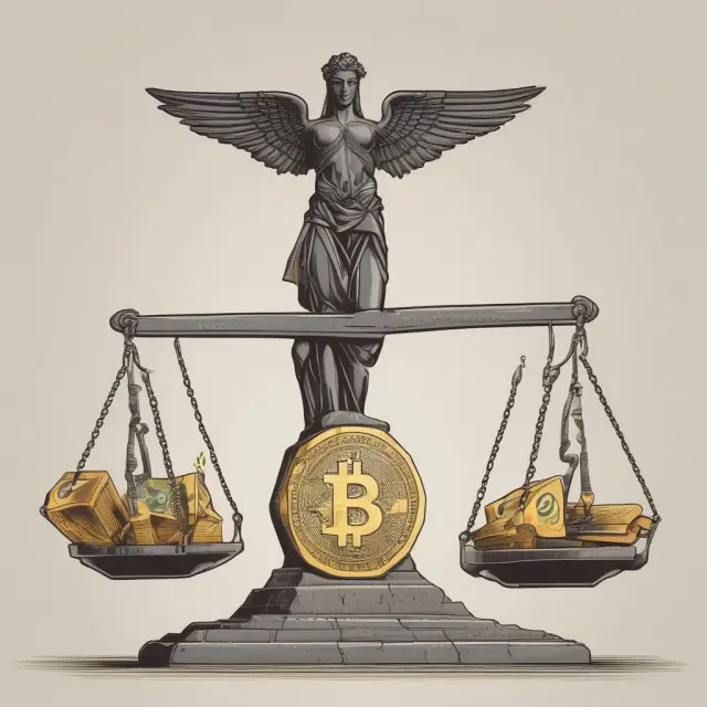An image depicting central bank figures balancing a scale representing price stability. Interest rates and money supply flow into the scale, illustrating their influence.