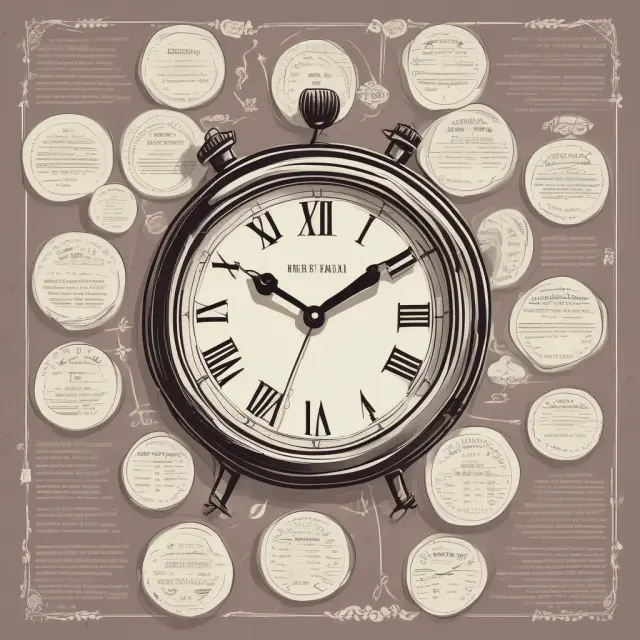 An image of a large clock with prices changing on multiple menus, emphasizing the reluctance of prices to adjust in the face of menu costs