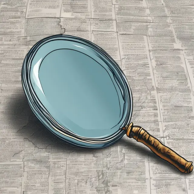 A mirror reflecting market efficiency, with price discovery depicted as a sword balancing on its edge