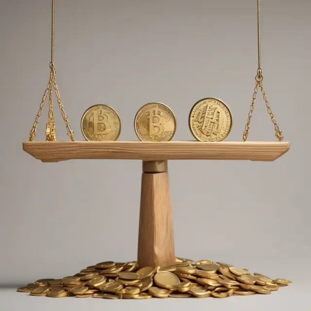 Golden scale with coins depicting P/FCF ratio analysis for stock evaluation