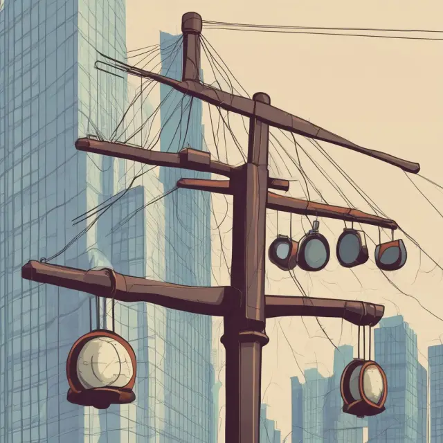 A see-saw balancing risk management and regulations within prime brokerages, illustrating a stable financial system