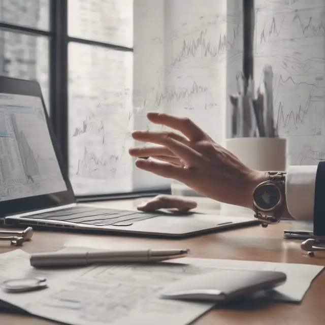 Institution accessing prime brokerage, represented as a hand grasping various financial tools.