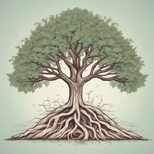 A tree symbolizes the public sector with roots representing government and private partners forming its branches, fostering growth for the community