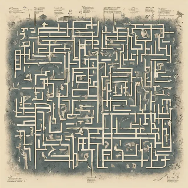 Visualizing startup financing choices: A maze representing the complex process of navigating IPOs versus the simplicity and flexibility of private placements